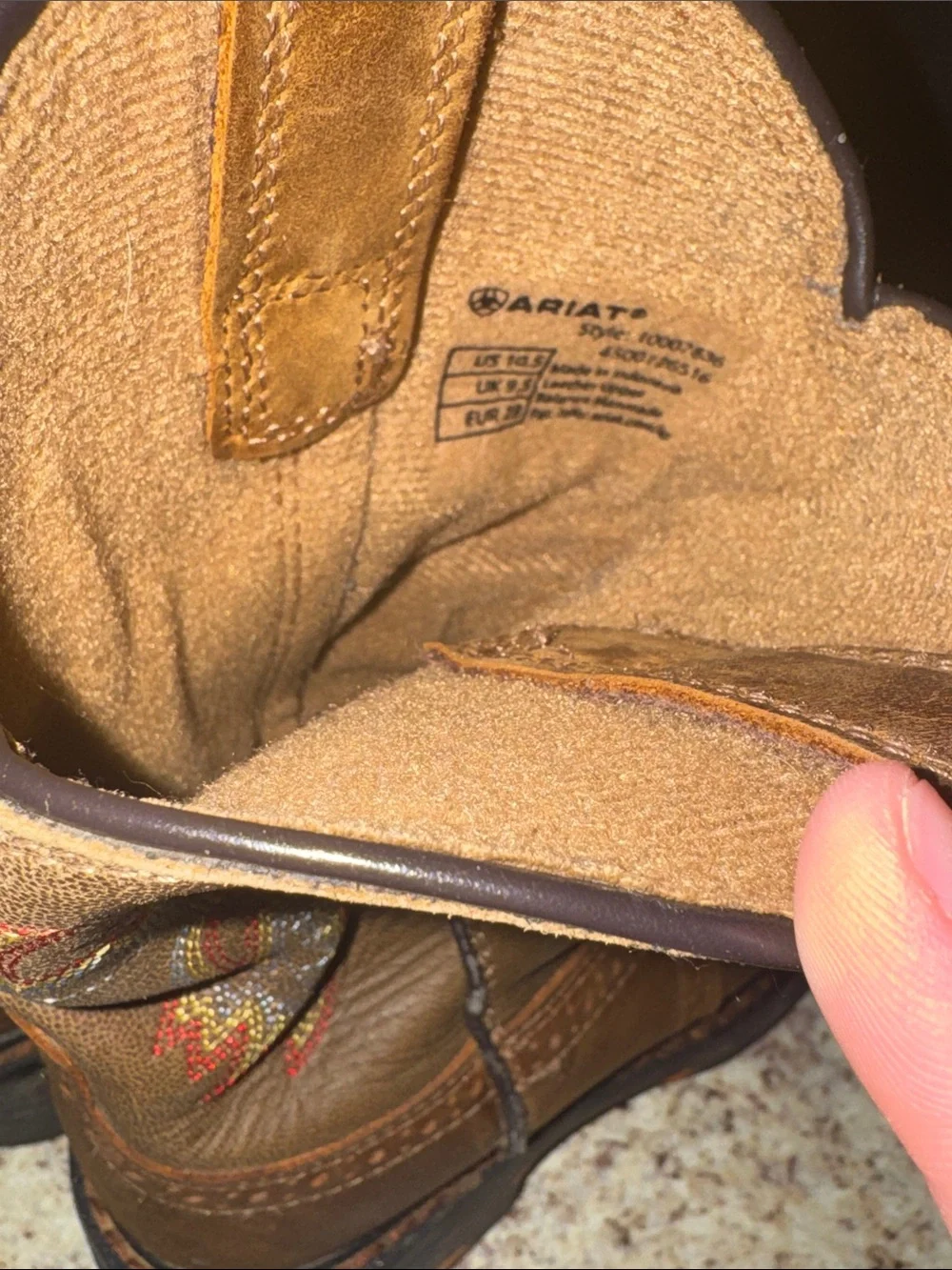 Ariat Brown Kids Western Embroidered Pull-On Boots